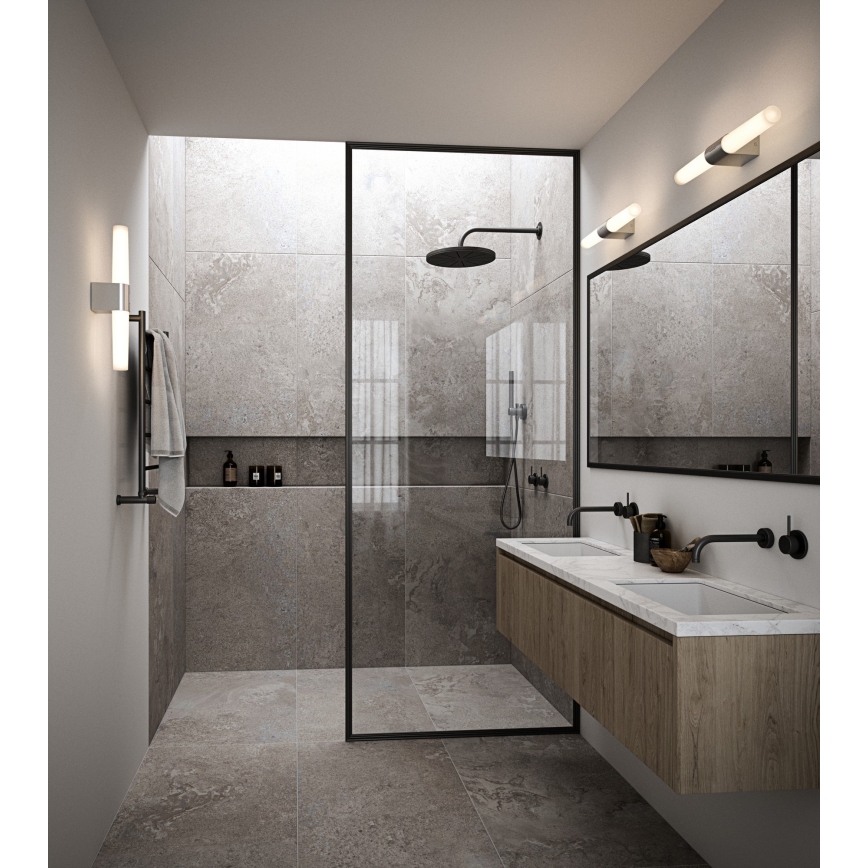 Nordlux - LED dimmbares Badezimmerspiegellicht HELVA LED/9,5W/230V IP44 3000/4000K CRI 90 mattchrom