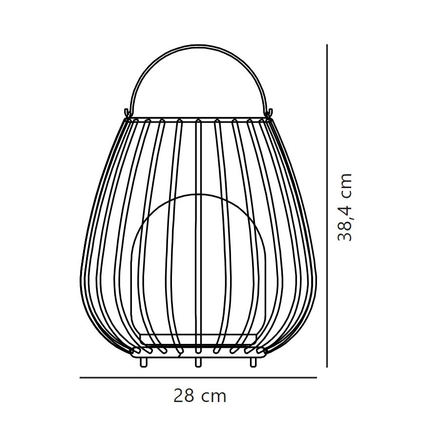 Nordlux - LED Dimmbares tragbares Außenleuchte JIM TO-GO LED/3W/3,7V IP54 5000 mAh Schwarz