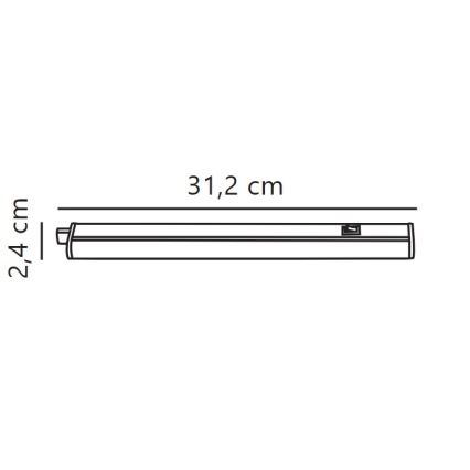Nordlux - LED-Küchenunterbauleuchte LATONA LED/4W/230V 3000/4000K  31,2 cm