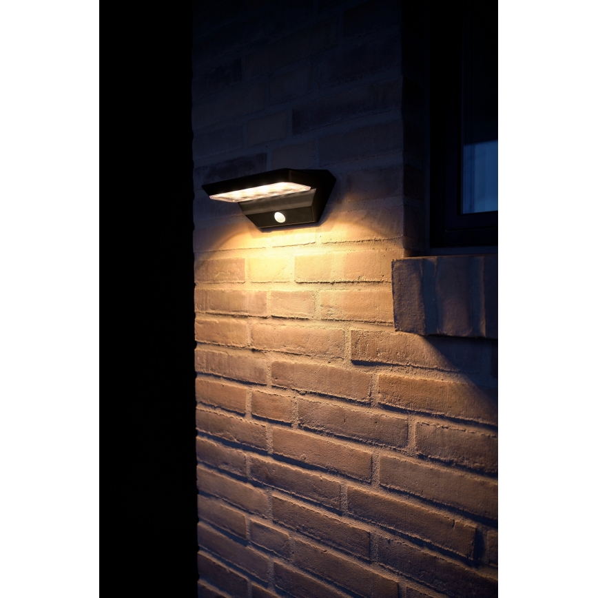 Nordlux - LED Solar-Wandleuchte mit Sensor AGENA LED/5W/3,7V IP44 2200 mAh