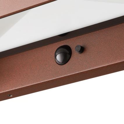 Nordlux - LED-Solarleuchte mit Sensor MARCELLIO LED/5W/5V IP54 2200 mAh braun