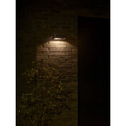 Nordlux - LED-Solarleuchte mit Sensor MARCELLIO LED/5W/5V IP54 2200 mAh schwarz