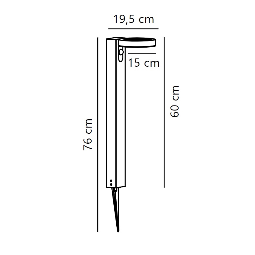 Nordlux - LED-Solarleuchte mit Sensor RICA LED/5W/3,7V 2200 mAh IP44