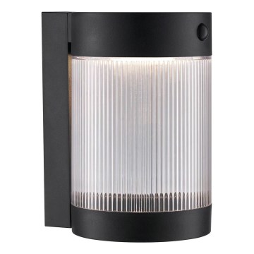 Nordlux - LED-Solarwandleuchte mit Sensor COUPAR LED/3,2W/5V 3000K IP44 schwarz
