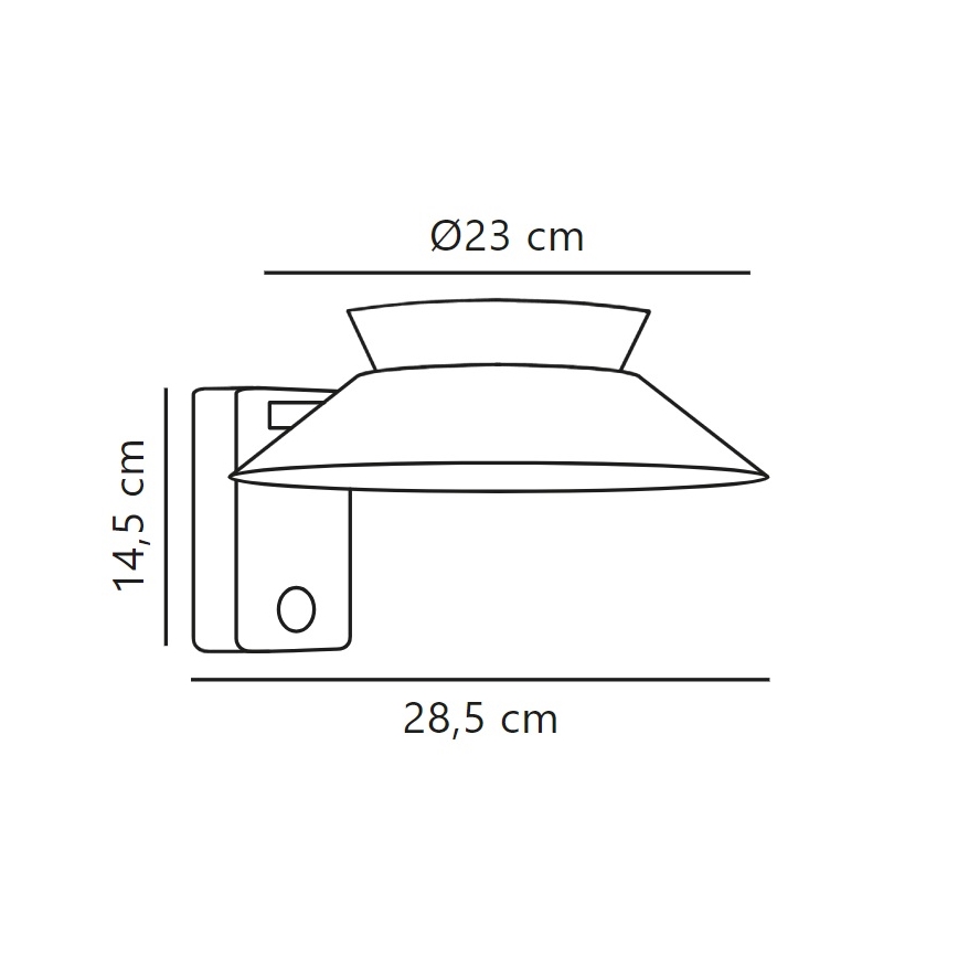 Nordlux - LED-Solarwandleuchte mit Sensor JUSTINA LED/5W/3,7V IP44