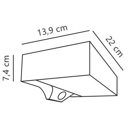 Nordlux - LED-Solarwandleuchte mit Sensor MONAY LED/5W/5V 3000K IP44