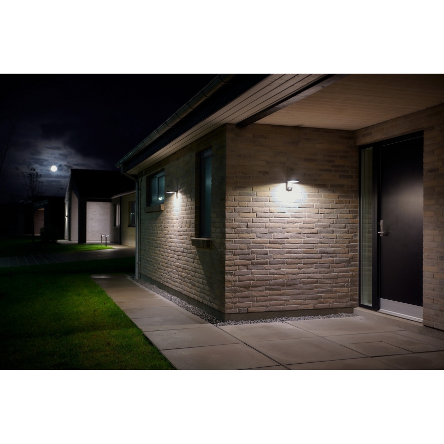 Nordlux - LED-Solarwandleuchte mit Sensor RICA LED/5W/3,7V IP44 2200 mAh rund