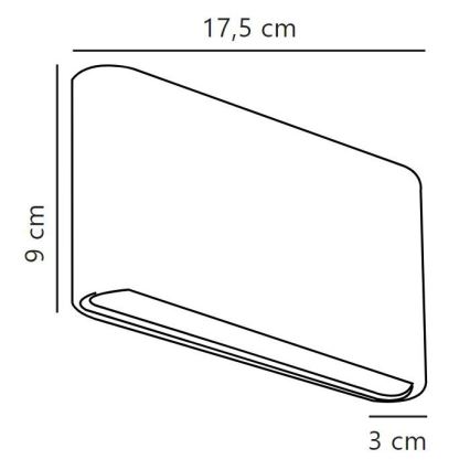 Nordlux - LED-Wandleuchte für den Außenbereich KINVER LED/8,5W/230V IP54 schwarz