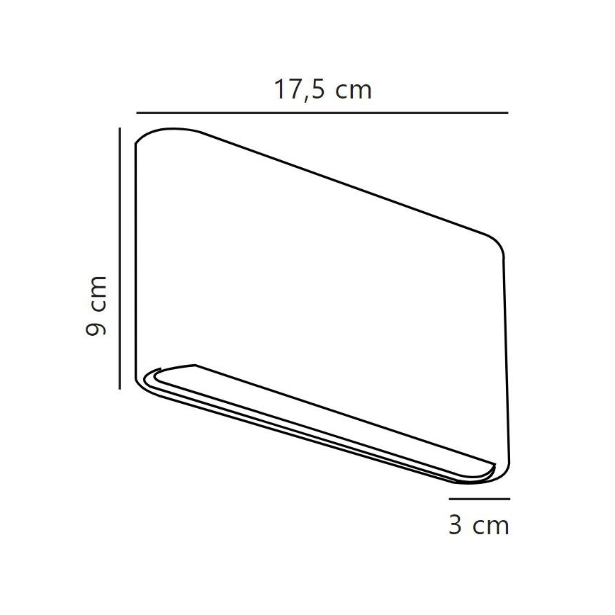 Nordlux - LED-Wandleuchte für den Außenbereich KINVER LED/8,5W/230V IP54 schwarz