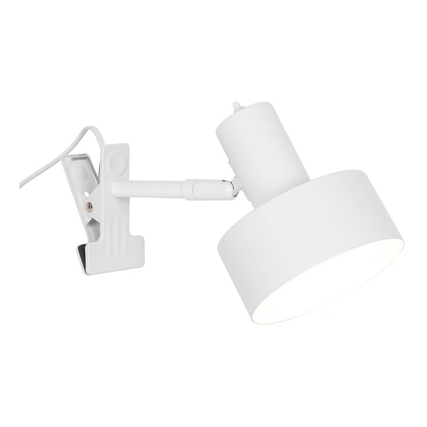 Nordlux - Leuchte mit Klemme MATIS 1xE27/15W/230V weiß