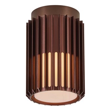 Nordlux - Outdoor-Deckenleuchte ALUDRA 1xE27/15W/230V d 12,4 cm braun