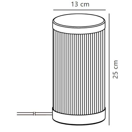 Nordlux - Outdoor-Tischleuchte COUPAR 1xE27/25W/230V IP54 beige