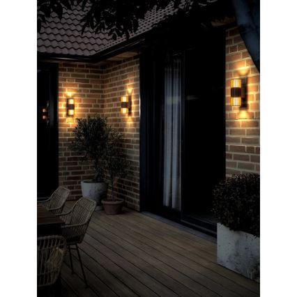 Nordlux - Outdoor-Wandleuchte ALUDRA 2xE27/15W/230V IP54 braun