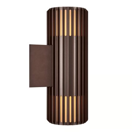 Nordlux - Outdoor-Wandleuchte ALUDRA 2xE27/15W/230V IP54 braun