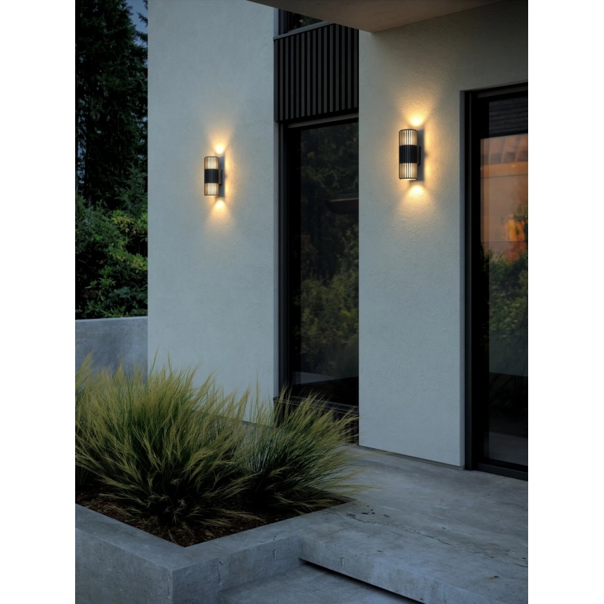 Nordlux - Outdoor-Wandleuchte ALUDRA 2xE27/15W/230V IP54 schwarz