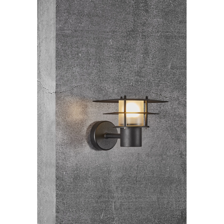 Nordlux - Outdoor-Wandleuchte BASTIA 1xE14/12W/230V IP54 schwarz