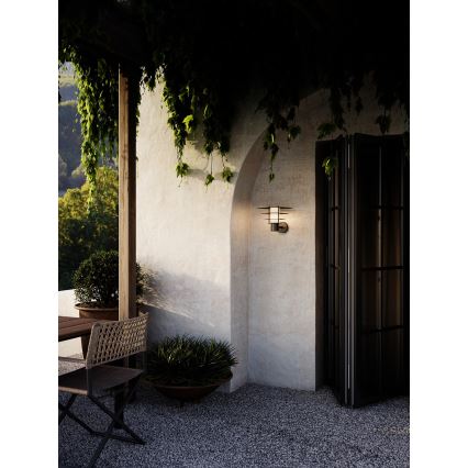 Nordlux - Outdoor-Wandleuchte BASTIA 1xE27/20W/230V IP54 schwarz