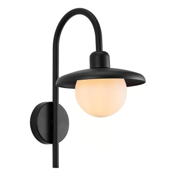 Nordlux - Outdoor-Wandleuchte BERLO 1xE27/10W/230V IP44 schwarz