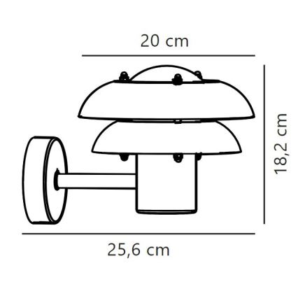 Nordlux - Outdoor-Wandleuchte KURNOS 1xE14/12W/230V IP54 matt Chrom