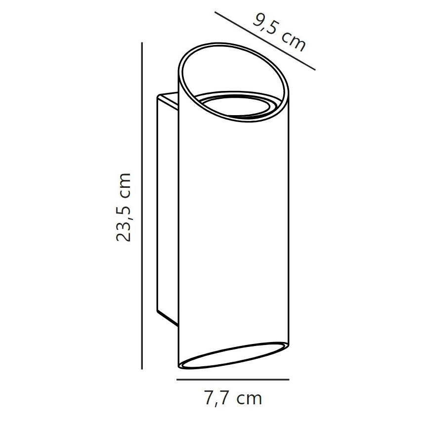 Nordlux - Outdoor-Wandleuchte NICO 2xGU10/35W/230V IP54 anthrazit