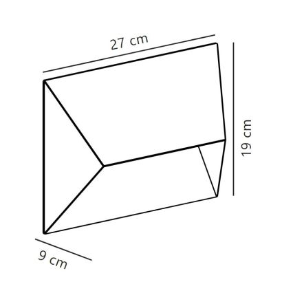 Nordlux - Outdoor-Wandleuchte PONTIO 2xGU10/25W/230V IP54