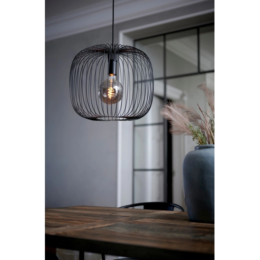 Nordlux - Pendelleuchte an Kabel BERONI 1xE27/60W/230V schwarz Ø 40 cm