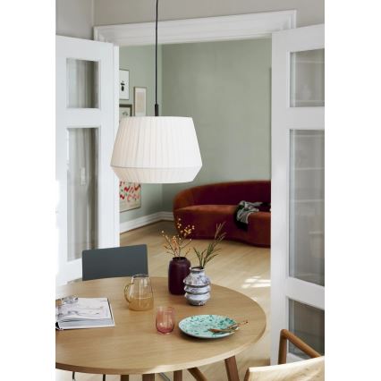Nordlux - Pendelleuchte an Kabel DICTE, 1x E27/60W/230V, Ø 40 cm, weiß