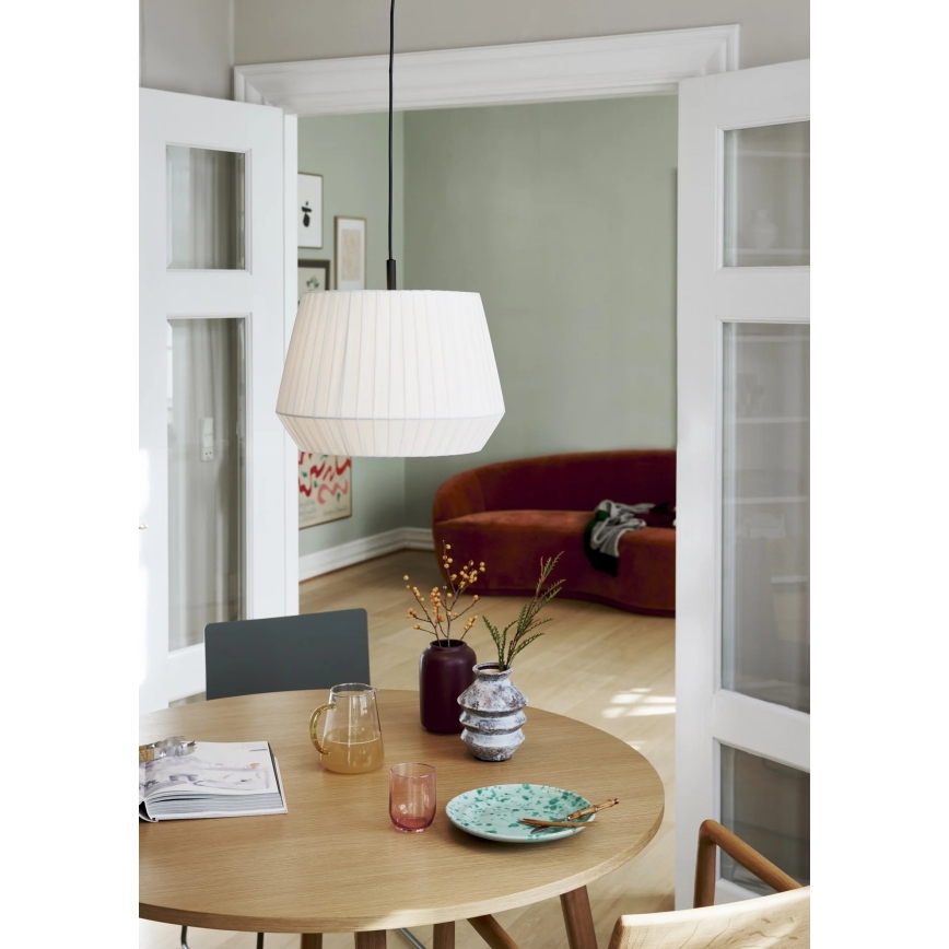 Nordlux - Pendelleuchte an Kabel DICTE, 1x E27/60W/230V, Ø 40 cm, weiß