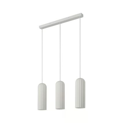 Nordlux - Pendelleuchte an Kabel MIELLA 3xE27/25W/230V weiß