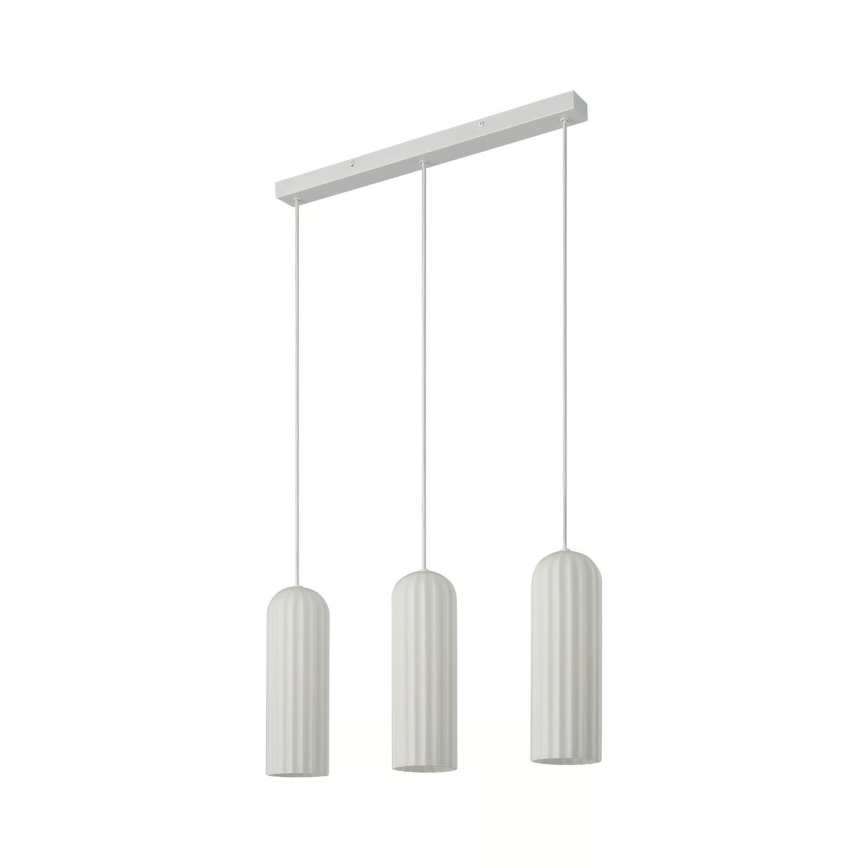 Nordlux - Pendelleuchte an Kabel MIELLA 3xE27/25W/230V weiß