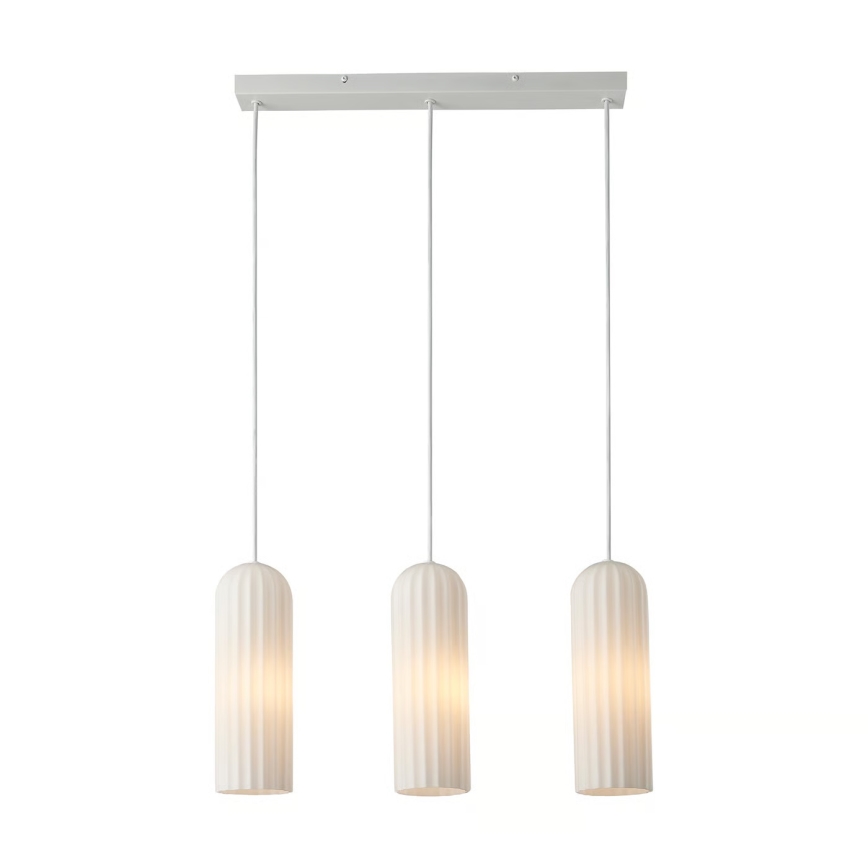 Nordlux - Pendelleuchte an Kabel MIELLA 3xE27/25W/230V weiß