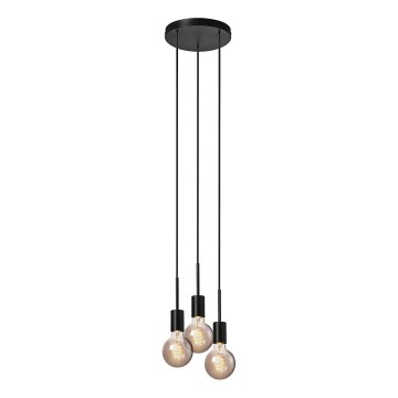 Nordlux - Pendelleuchte an Kabel PACO 3xE27/25W/230V schwarz