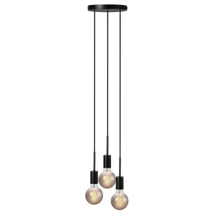 Nordlux - Pendelleuchte an Kabel PACO 3xE27/25W/230V schwarz