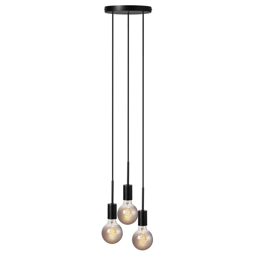 Nordlux - Pendelleuchte an Kabel PACO 3xE27/25W/230V schwarz
