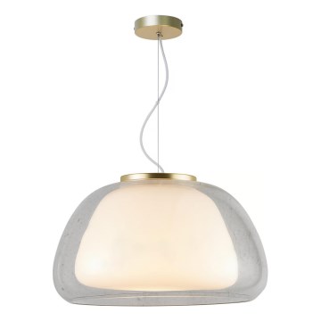 Nordlux - Pendelleuchte JELLY an Kabel 1xE27/40W/230V weiß/klar