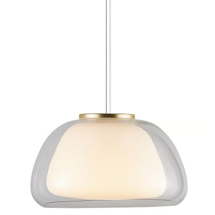 Nordlux - Pendelleuchte JELLY an Kabel 1xE27/40W/230V weiß/klar