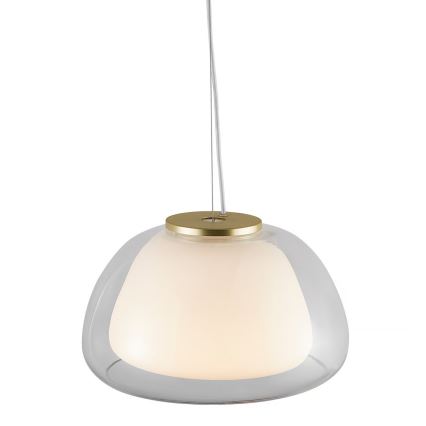 Nordlux - Pendelleuchte JELLY an Kabel 1xE27/40W/230V weiß/klar
