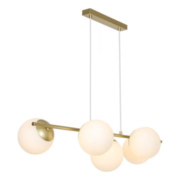 Nordlux - Pendelleuchte LILLY an Kabel 5xE14/10W/230V Messing