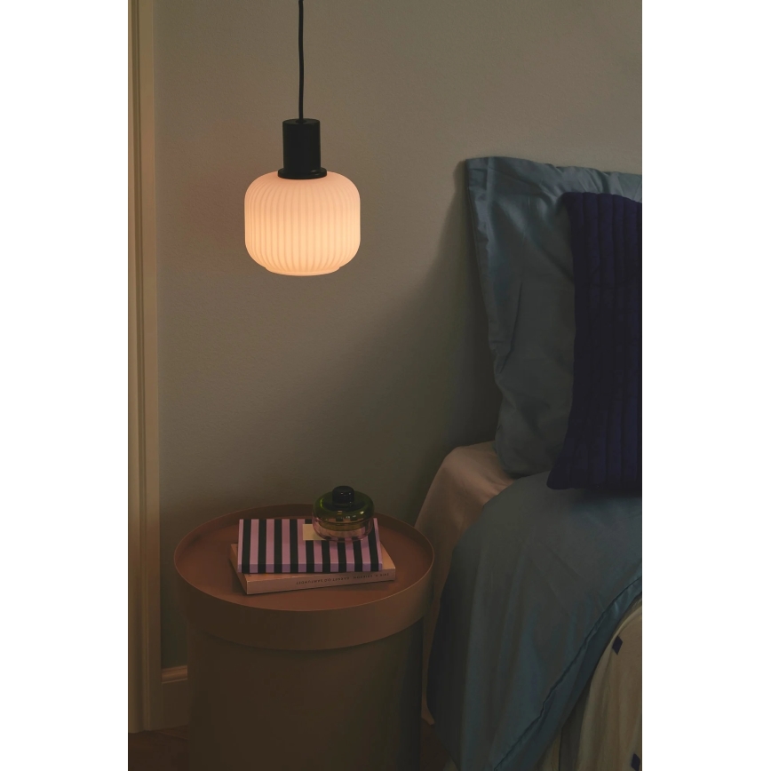 Nordlux - Pendelleuchte MILFORD, mit Kabelaufhängung, 1x E27/40W/230V, schwarz