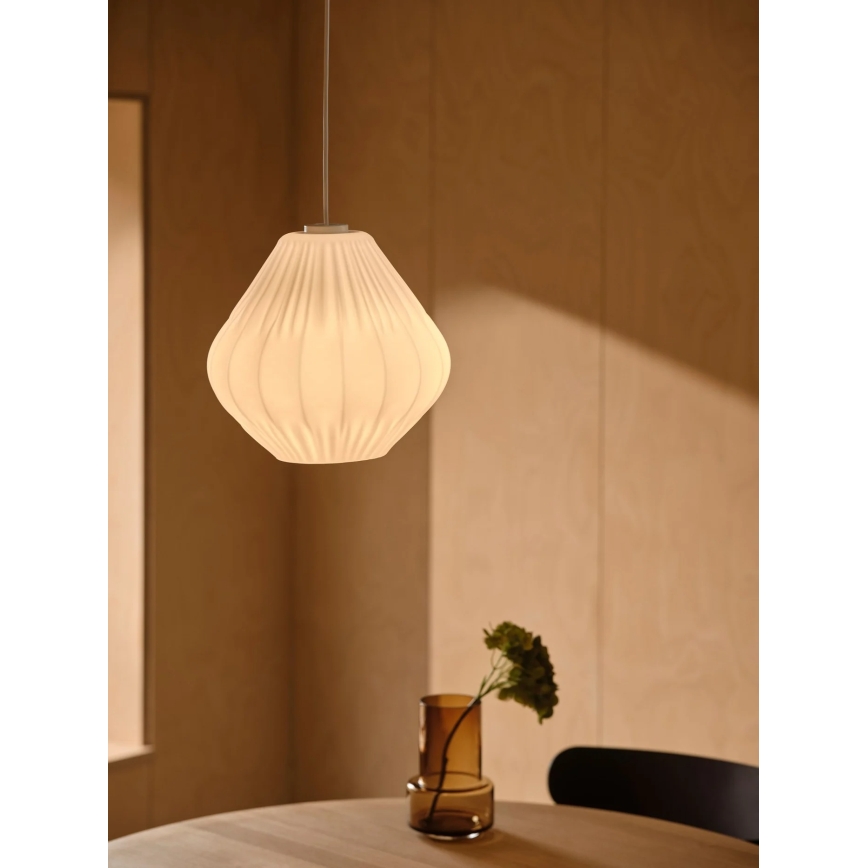 Nordlux - Pendelleuchte mit Kabel MALUCA 1xE27/15W/230V Ø 29 cm weiß