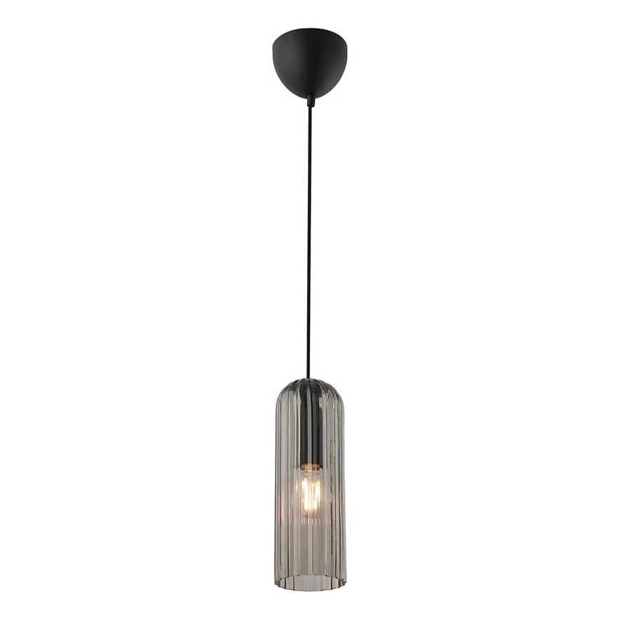 Nordlux - Pendelleuchte mit Kabel MIELLA 1xE27/25W/230V rauchfarben