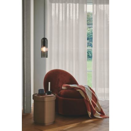 Nordlux - Pendelleuchte mit Kabel MIELLA 1xE27/25W/230V rauchfarben