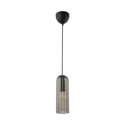 Nordlux - Pendelleuchte mit Kabel MIELLA 1xE27/25W/230V rauchfarben