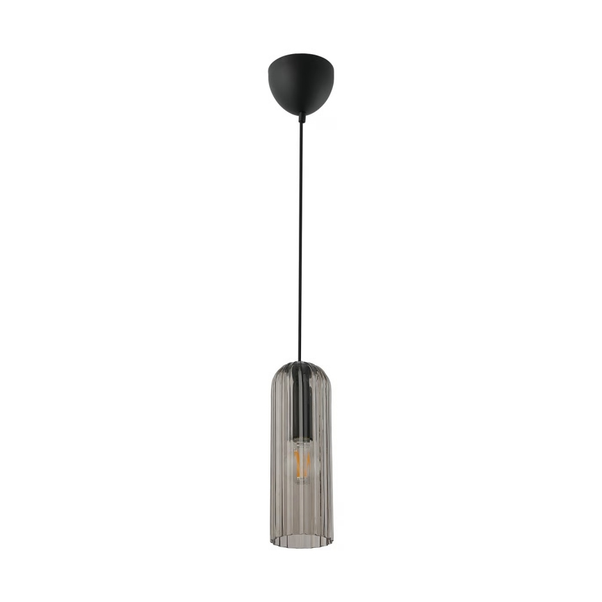 Nordlux - Pendelleuchte mit Kabel MIELLA 1xE27/25W/230V rauchfarben