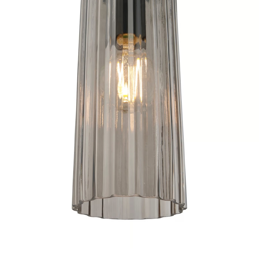 Nordlux - Pendelleuchte mit Kabel MIELLA 1xE27/25W/230V rauchfarben