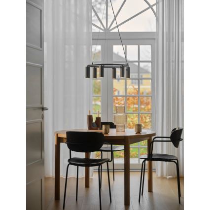 Nordlux - Pendelleuchte mit Kabelaufhängung VICO 6xGU10/5W/230V schwarz