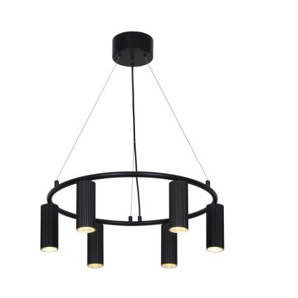Nordlux - Pendelleuchte mit Kabelaufhängung VICO 6xGU10/5W/230V schwarz