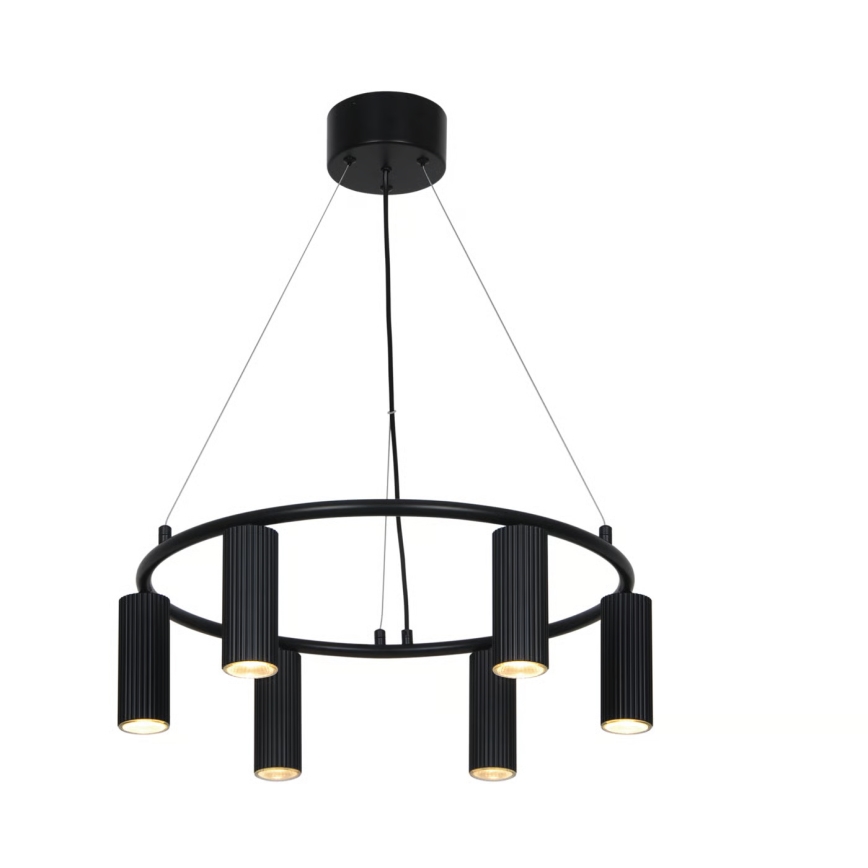 Nordlux - Pendelleuchte mit Kabelaufhängung VICO 6xGU10/5W/230V schwarz