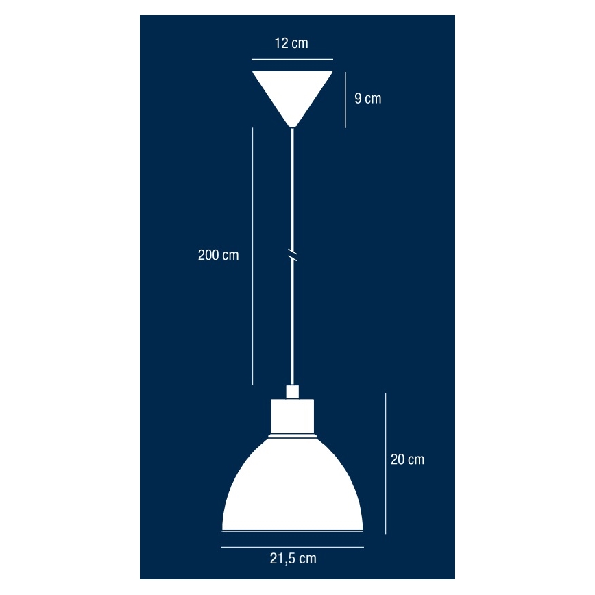 Nordlux - POP Pendelleuchte mit Kabel, 1xE27/40W/230V, schwarz