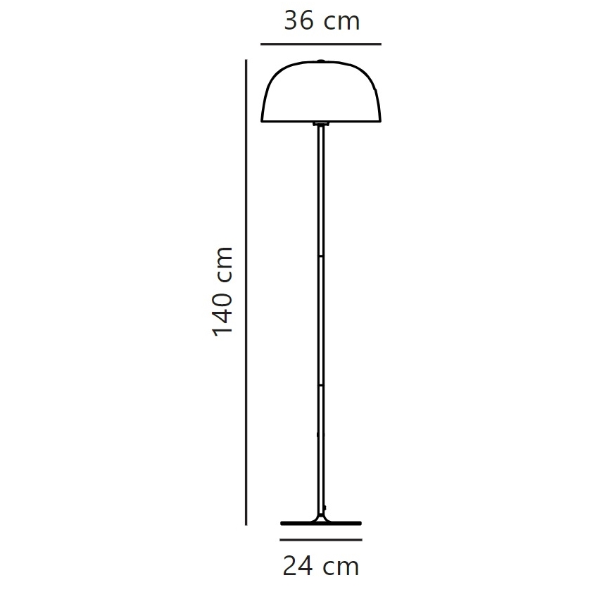 Nordlux - Stehleuchte CERA 1xE27/60W/230V golden